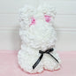 Rose Rabbit NEW Valentines Day Gifts 27cm Flower Rabbits Artificial Floral Decorations Mother' DAY Gift For Girlfriend Festival