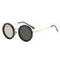 SO&EI Retro Round Punk Men Outdoor Sports Polarized Sunglasses Shades UV400 Women ND9-level Adjustable Dimming Sun Glasses