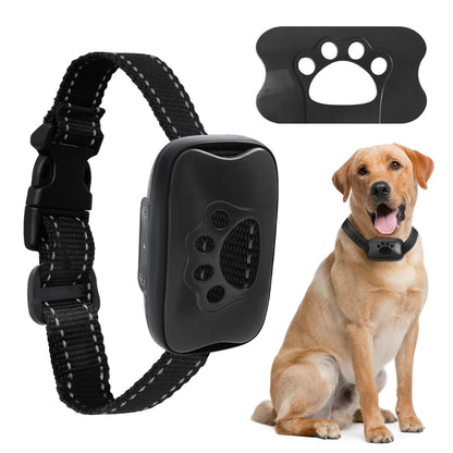 Dog Anti Barking Device USB Rechargeable Dogs Training Collar Ultrasonic Stop Barking Vibration Anti Bark Collar