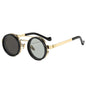 SO&EI Retro Round Punk Men Outdoor Sports Polarized Sunglasses Shades UV400 Women ND9-level Adjustable Dimming Sun Glasses