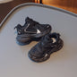 Kids Shoes Color Matching Girls Sneakers Shoes for Boys Lace-up Breatheable