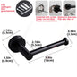 Toilet Towel Paper Wall Mount Holder Adhesive Black Silver Kitchen Roll Paper Stand Hanging Napkin Rack Bathroom Accessories WC
