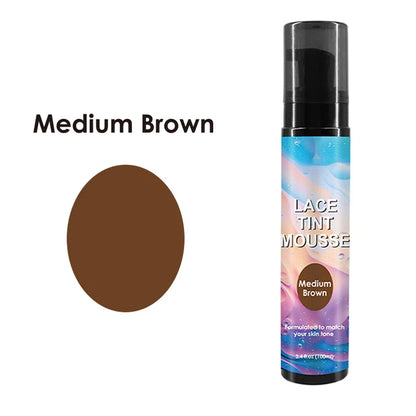 Nunify Lace Tint Spray For Wigs Waterproof Wig Tint Mousse For Natural Wig 100Ml Tinted Lace Spray 1Pcs Wig Installation Tools