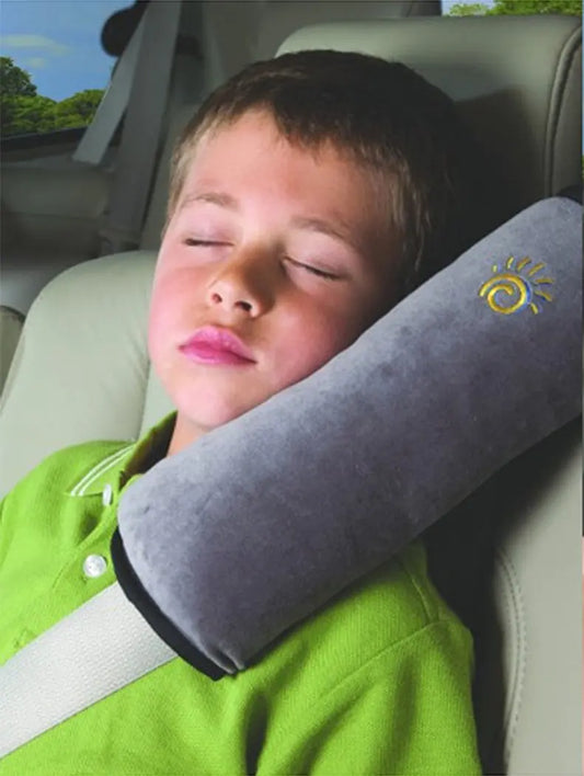 Hillento Auto Seat Belt Pillow Car Safety Belt Protect Shoulder Pad Headrest Neck Support Adjust Vehicle Seat Belt Cushion for Kids Children Adult Grey