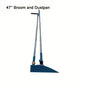 Broom, Dustpan & Squeegee Combo Set with Long Handles