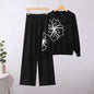 Top Loose Wide Leg Pants Two-piece Suit