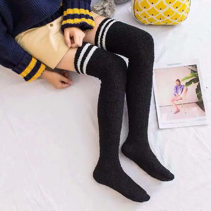 Winter Coral Fleece Over-Knee Socks for Women
