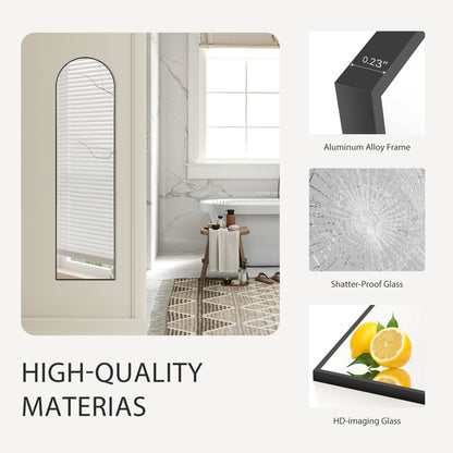 56 X15 Rectangle Full Length Mirror, Full Body Standing Mirror Floor Mirrors