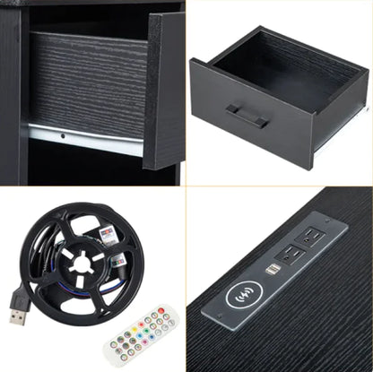 Bedside Table with Drawer