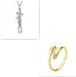 Fashion Hugging Necklace Jewelry Choker Hug Pendant Chain Men Necklace for Lover Women couple Men Lady Female Male Gift