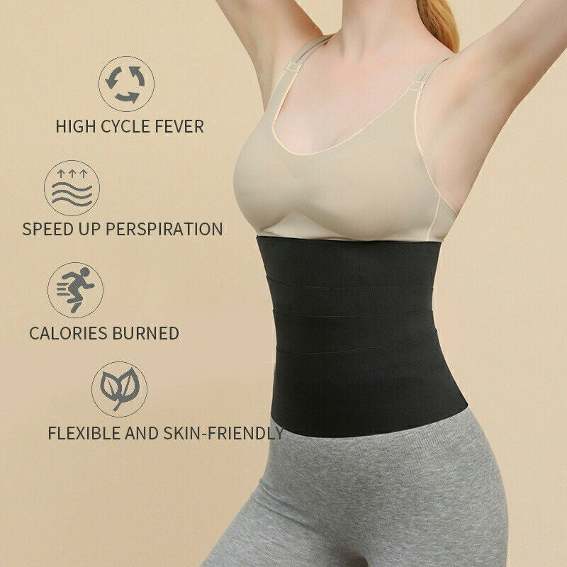 Snatch Me Up Bandage Sweat Wrap Lumbar Waist Support Belt Adjustable Masquerade