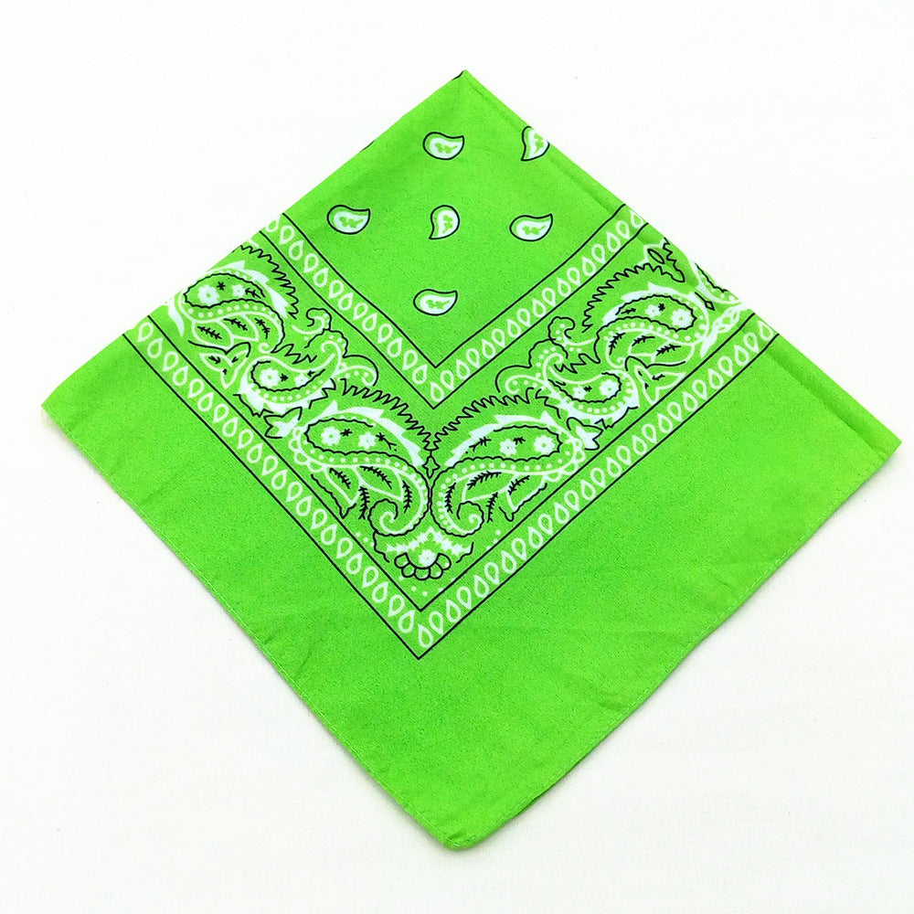 55 cm Polyester Turban Cashew Square Scarf
