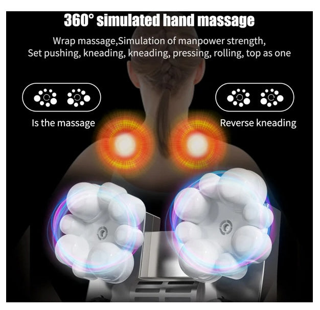 AERLANG Shiatsu Back and Neck Massager, Back Massager Deep Tissue Kneading Neck and Shoulder Massage with Heat, Electric Massage Pillow Fathers Day Gift Ideas from Daughter Son(NOT Cordless)