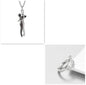 Fashion Hugging Necklace Jewelry Choker Hug Pendant Chain Men Necklace for Lover Women couple Men Lady Female Male Gift