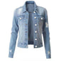 European And American Hole Lining Short Sleeve Women Women's Cowboy Coat