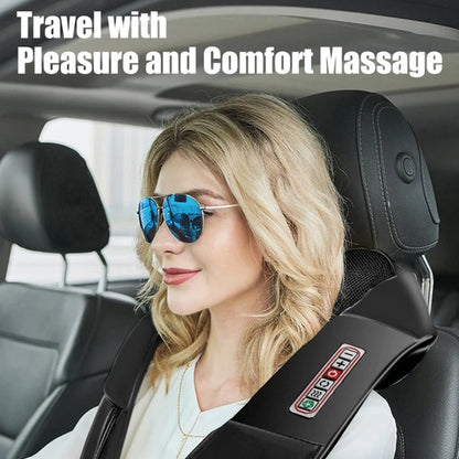 AERLANG Shiatsu Back and Neck Massager, Back Massager Deep Tissue Kneading Neck and Shoulder Massage with Heat, Electric Massage Pillow Fathers Day Gift Ideas from Daughter Son(NOT Cordless)
