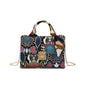 Colorful Snake Print Silk Scarf Handbag