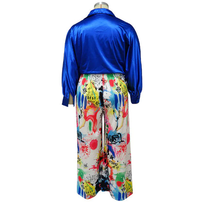 Plus Size L-4XL Women's Fashion Two Piece Outfit