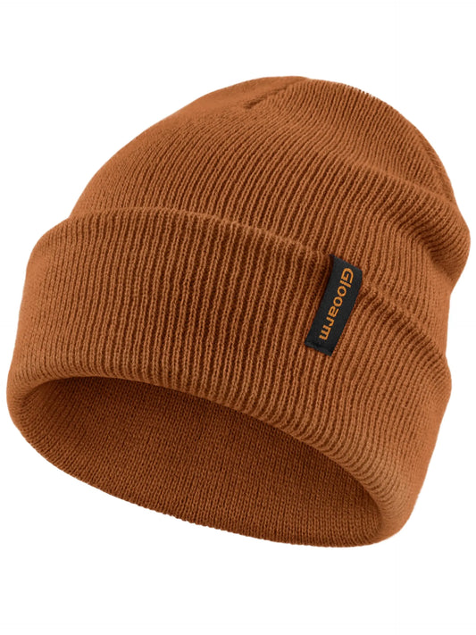 Glooarm Baby Beanie Toddler Beanie Baby Boys Girls Beanies Kids Knit Winter Hats Newborn Infant Cuffed Caps 0-6 Years Camel