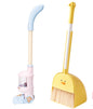 3-Piece Mop Set with Duck Broom and Dustpan for Kids