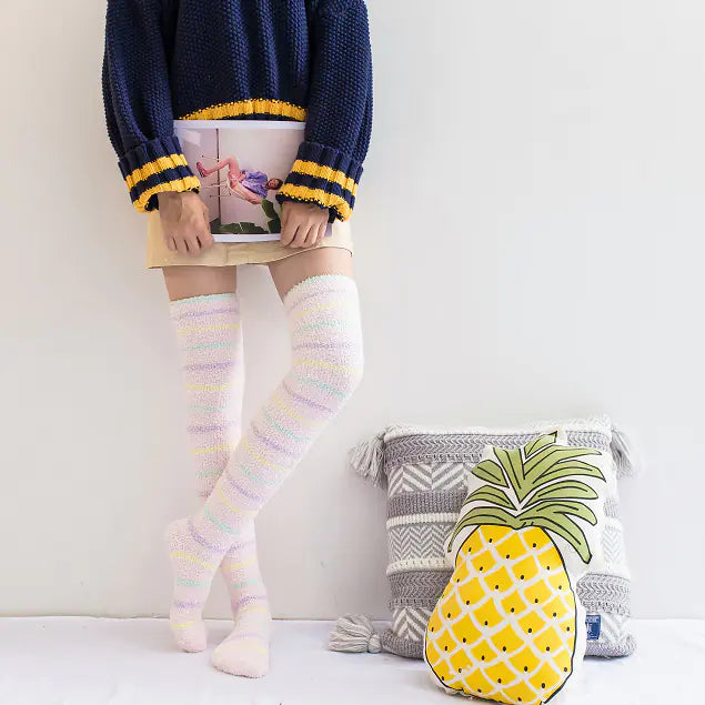 Winter Coral Fleece Over-Knee Socks for Women