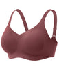 COMFELIE Comfortable Wireless Bralette Lift Up Plus Size Lingerie Bra for Women with Bra Extender Dusty Rose 4X-Large